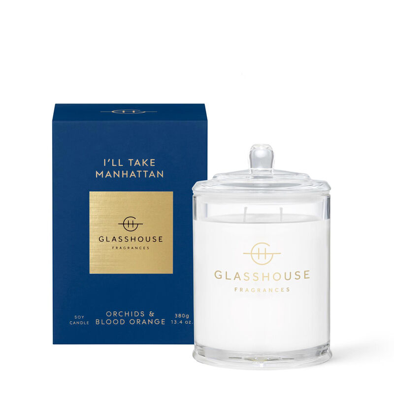 Glasshouse Fragrances I'll Take Manhattan Soy Candle 380g image number 0